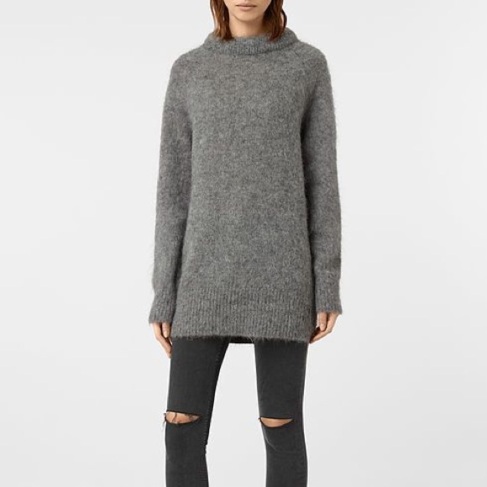 All Saints Quant Jumper in Grey